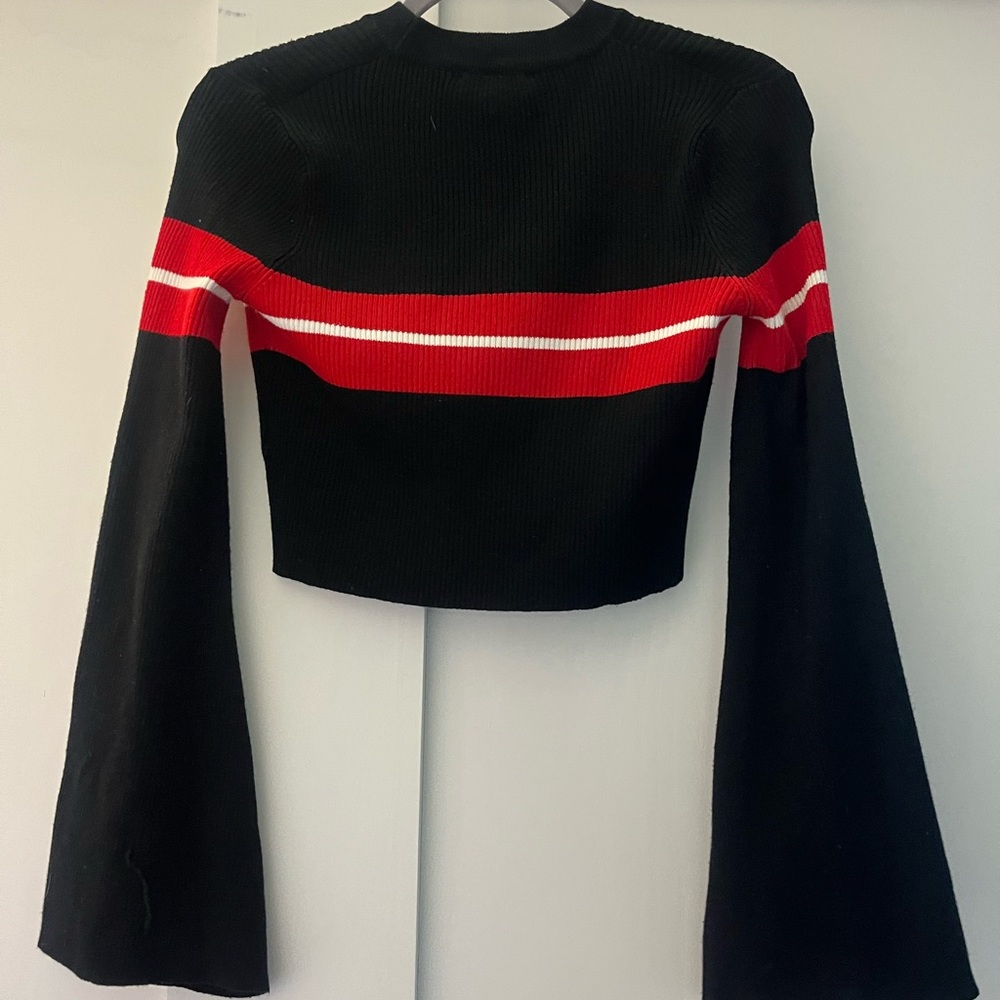 Black Cropped Sweater.